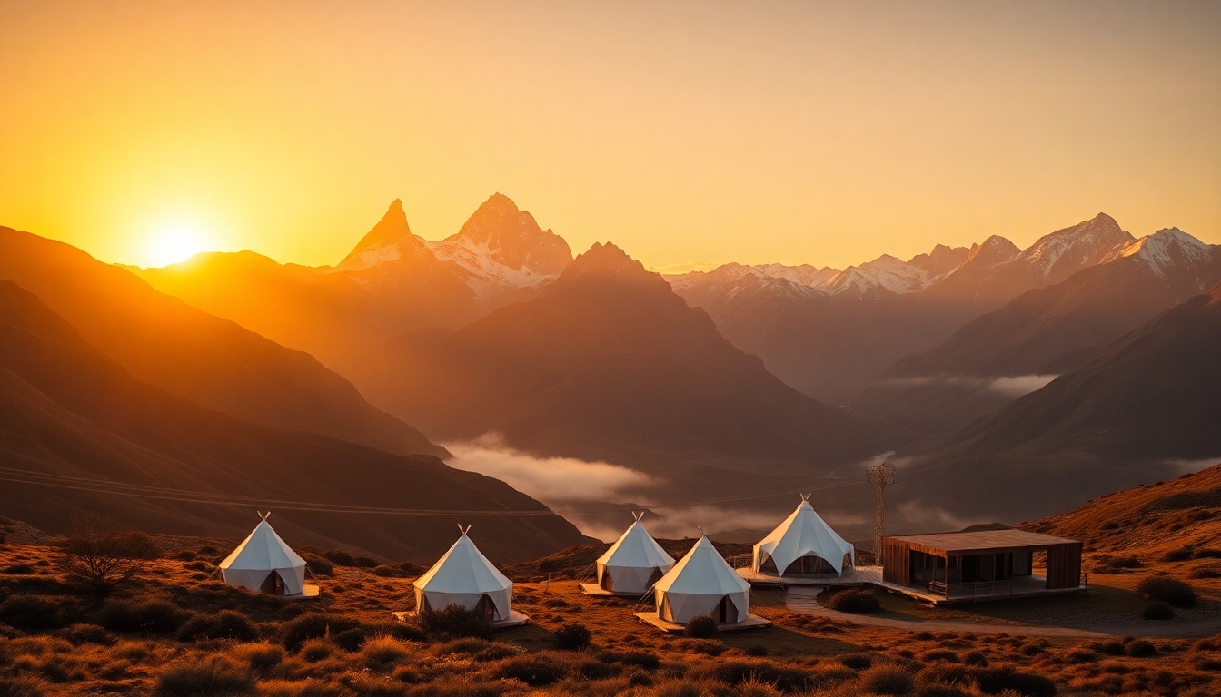 Montañas de la Patagonia al amanecer